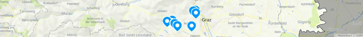 Kartenansicht für Apotheken-Notdienste in der Nähe von Stiwoll (Graz-Umgebung, Steiermark)